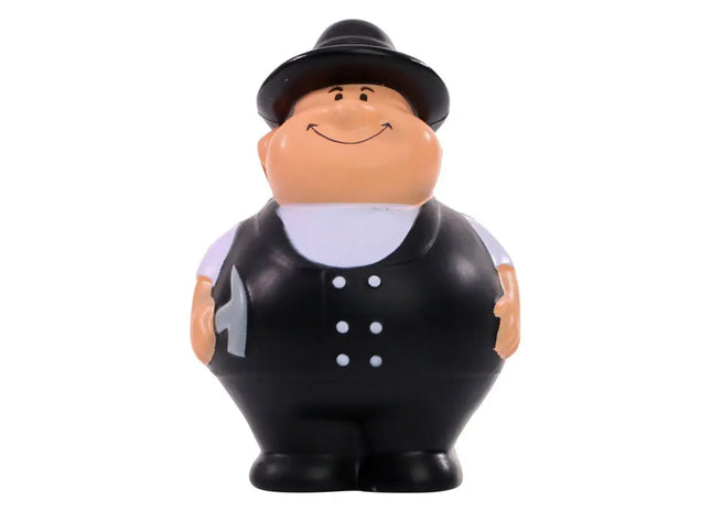 Bunter SQUEEZIES Dachdecker Bert Stressball - Spaßiges Schreibtischspielzeug & Entspannungshilfe TK Gruppe® Grosshandel 
