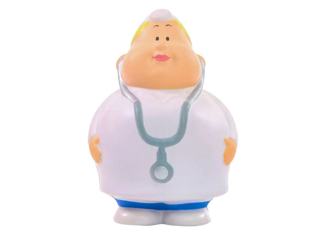 Bunter SQUEEZIES Dr. Berta Stressball - Spaßiges Schreibtischspielzeug & Entspannungshilfe TK Gruppe® Grosshandel 