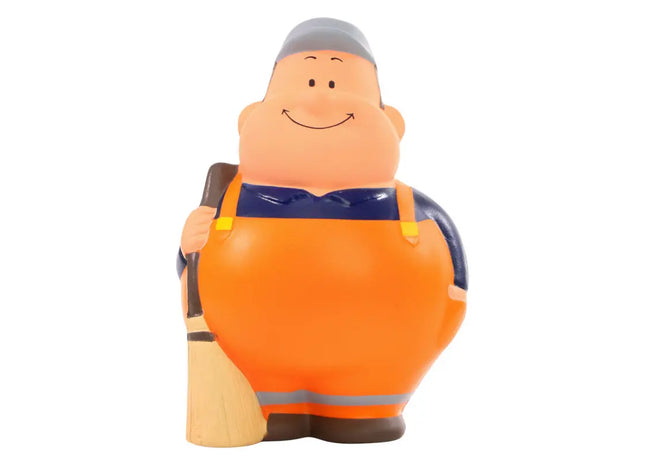 Bunter SQUEEZIES Straßenreiniger Bert - Vielfarbiges Entspannungsspielzeug TK Gruppe® Grosshandel 