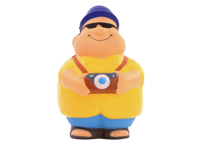 Bunter SQUEEZIES Touri Bert - Mehrfarbiger Reisender Antistress-Spielzeug TK Gruppe® Grosshandel 