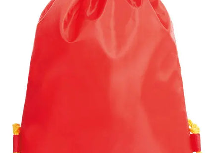 Bunter Zugbeutel PAINT in Rot-Gelb - Lebhafter Beutel für Alltag und Freizeit TK Gruppe® Grosshandel 