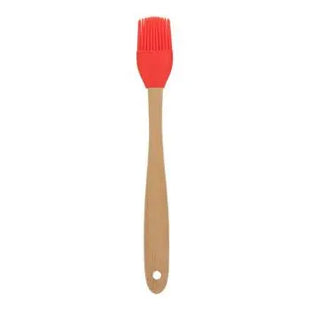 Buraboo Backpinsel - Rot: Hitzebeständig, langlebig, leicht zu reinigen, vielseitig, ergonomisch TK Gruppe® Grosshandel 