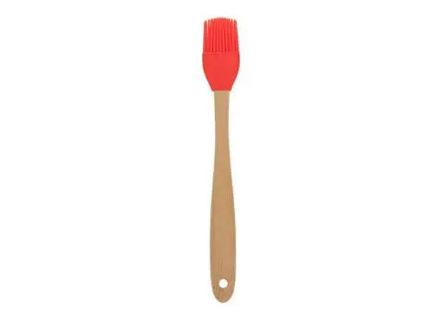 Buraboo Backpinsel - Rot: Hitzebeständig, langlebig, leicht zu reinigen, vielseitig, ergonomisch TK Gruppe® Grosshandel 