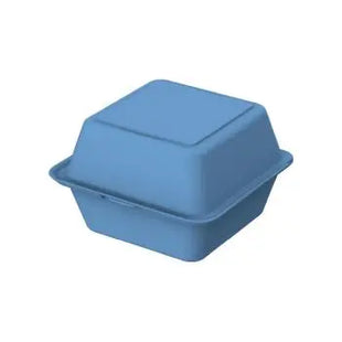 Burgerbox ToGo - Behagliches Blau, Praktische Verpackungslösung für Unterwegs TK Gruppe® Grosshandel 