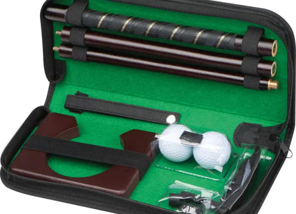 Büro-Golfset mit elegantem Holzputter in Schwarz – Perfekt für Pausen TK Gruppe® Grosshandel 
