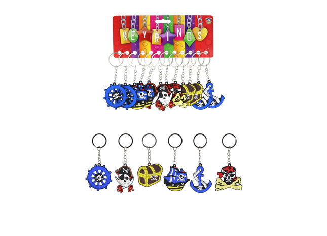 K/C Pirat 5 cm, 6 verschiedene Designs - Sammlerstücke und Partyzubehör TK Gruppe® Grosshandel 