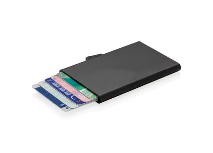 C-Secure Aluminium RFID Kartenetui - Robustes Schwarz TK Gruppe® Grosshandel 