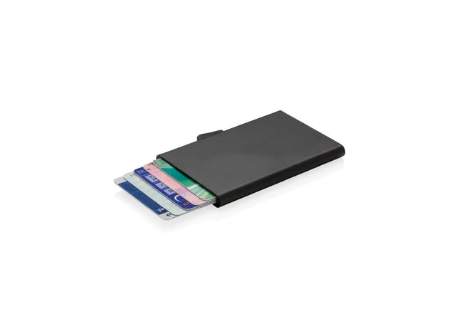 C-Secure Aluminium RFID Kartenetui - Robustes Schwarz TK Gruppe® Grosshandel 