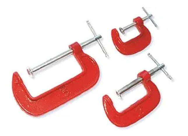 C-ZWINGENSATZ: Robuster C-Zwingsatz - Vielseitiges Klemmenset für Holzbearbeitung, Metallbearbeitung und Heimwerkerprojekte TK Gruppe® Grosshandel 