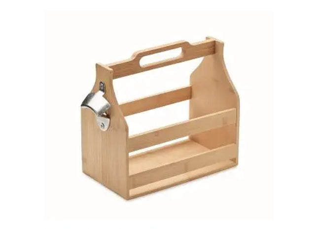 CABAS Bambus Bierkastenhalter, 6er Set - Ökologisch & Stilvoll TK Gruppe® Grosshandel 