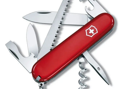 CAMPER Schweizer Taschenmesser - Rot, vielseitig und kompakt für Outdoor und Alltag TK Gruppe® Grosshandel 