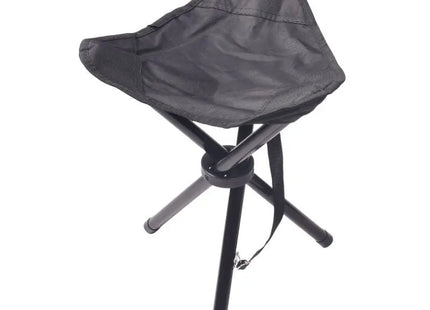 CAMPY Dreibein-Hocker in Schwarz - Kompakt & Tragbar TK Gruppe® Grosshandel 