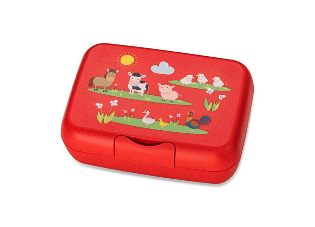 CANDY L FARM Lunchbox mit Trennschale - Organic Red Praktisch & Umweltfreundlich Vielseitige Aufbewahrung TK Gruppe® Grosshandel 