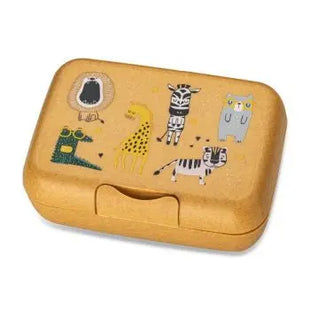 CANDY L ZOO Lunchbox mit Trennschale - Naturholz-Optik, Stilvoll TK Gruppe® Grosshandel 