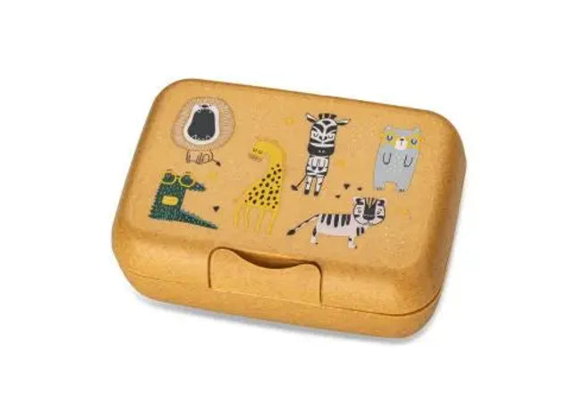 CANDY L ZOO Lunchbox mit Trennschale - Naturholz-Optik, Stilvoll TK Gruppe® Grosshandel 