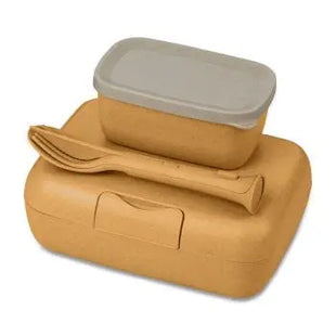 CANDY READY Lunchbox-Set mit Besteck - Natur Wüstensand, Komplett TK Gruppe® Grosshandel 
