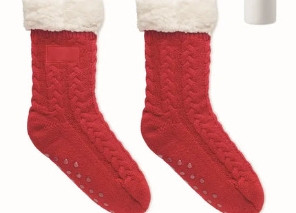 CANICHIE L Anti-Rutsch-Socken, Größe L in Rot: Sicherheit & Stil TK Gruppe® Grosshandel 