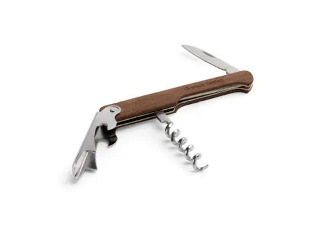 CARIN Holzkorkenzieher - Naturbelassener Premium Weinflaschenöffner TK Gruppe® Grosshandel 