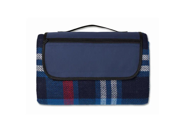 CENTRAL PARK Blaue Picknickdecke - Robust & Wasserabweisend TK Gruppe® Grosshandel 