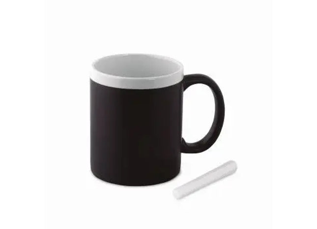 CHALCKY Kreidetafel-Kaffeebecher 300 ml - Schreibbar, Weiß TK Gruppe® Grosshandel 
