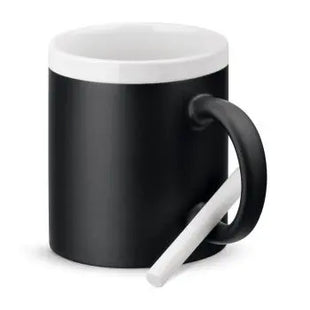 CHALKIE Keramiktasse 360 ml - Weiß, Stilvolle & Robuste Tasse für Kaffee & Tee TK Gruppe® Grosshandel 