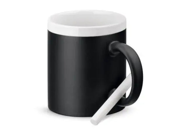 CHALKIE Keramiktasse 360 ml - Weiß, Stilvolle & Robuste Tasse für Kaffee & Tee TK Gruppe® Grosshandel 