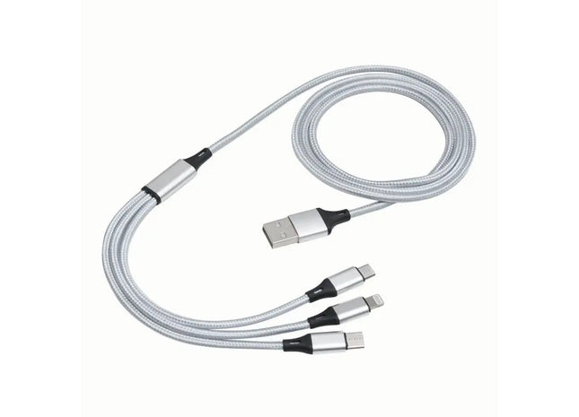 CHARGE DISTANCE Ladekabel - Elegantes Silber TK Gruppe® Grosshandel 