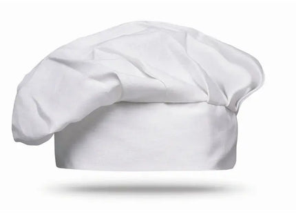 CHEF Baumwoll-Kochmütze in Weiß – Professionelle Kopfbedeckung für Küchenchefs TK Gruppe® Grosshandel 