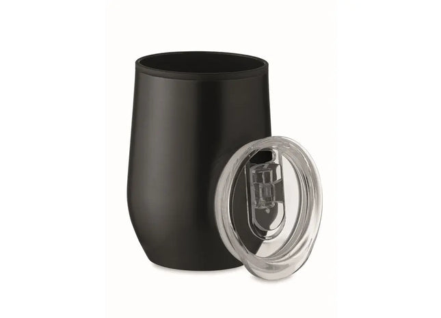 CHIN CHAN 350 ml Isolier-Trinkbecher, Doppelwandig - Schwarz TK Gruppe® Grosshandel 