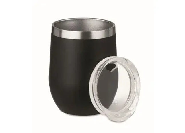 CHIN CHIN 350ml Doppelwandiger Trinkbecher, Elegant Schwarz TK Gruppe® Grosshandel