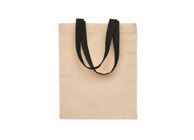 CHISAI Schwarze Kleine Baumwolltasche 140g, Kompakt & Stilvoll TK Gruppe® Grosshandel 