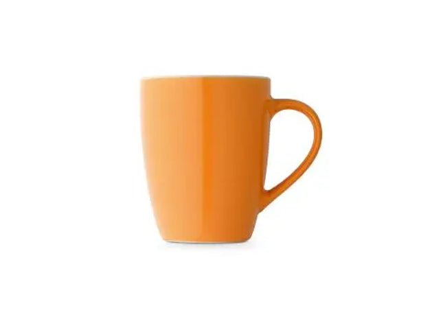 CINANDER Keramiktasse 370 ml - Orange, Stilvolle & Robuste Tasse für Kaffee & Tee TK Gruppe® Grosshandel 