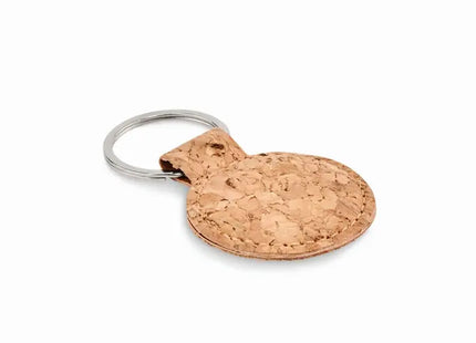 CINCIN Runder Schlüsselring aus Kork, Beige, Funktional & Ökologisch TK Gruppe® Grosshandel 