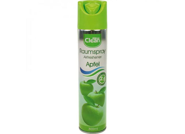 CLEAN Apfelduft Raum-Spray, 300ml - Erfrischender Luftverbesserer TK Gruppe® Grosshandel 