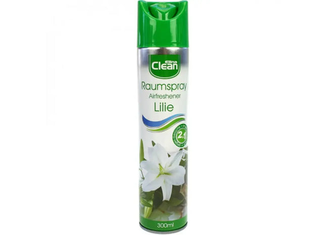 CLEAN Raumduft-Spray, 300ml, Lilien-Duft - Frische Blumenatmosphäre TK Gruppe® Grosshandel 
