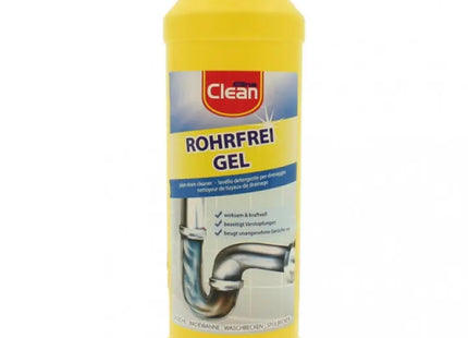 CLEAN Rohrfrei Gel, 1L Flasche, Kraftvoller Abflussreiniger TK Gruppe® Grosshandel 
