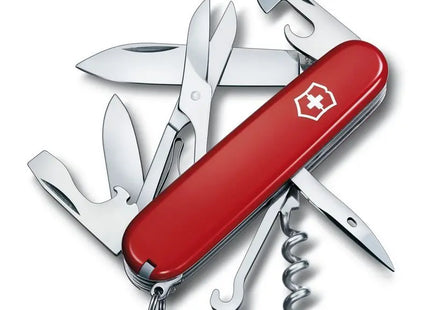 CLIMBER Schweizer Taschenmesser - Rot, vielseitig und kompakt für Outdoor-Abenteuer TK Gruppe® Grosshandel 