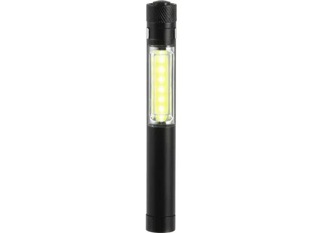 COB-LED-Taschenlampe Beth - Schwarz - Hell, Kompakt und Stilvoll für vielseitige Anwendungen TK Gruppe® Grosshandel 