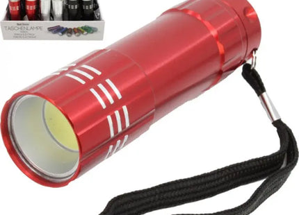 COB-LED Taschenlampe, 9cm, in 3 Farben sortiert, Displayverpackung TK Gruppe® Grosshandel 