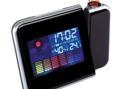 COLOUR PRO Projektionsuhr in Schwarz - Modern & Multifunktional TK Gruppe® Grosshandel 