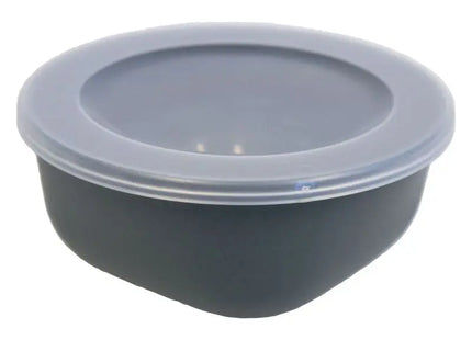 CONNECT BOX 0,7 - Nature Ash Grey, 700ml Box mit transparentem Deckel, Vielseitige Aufbewahrungsbox TK Gruppe® Grosshandel 
