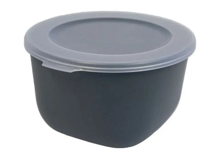 CONNECT BOX 1 - Nature Ash Grey, 1L Box mit Durchsichtigem Deckel, Vielseitige Aufbewahrungsbox TK Gruppe® Grosshandel 