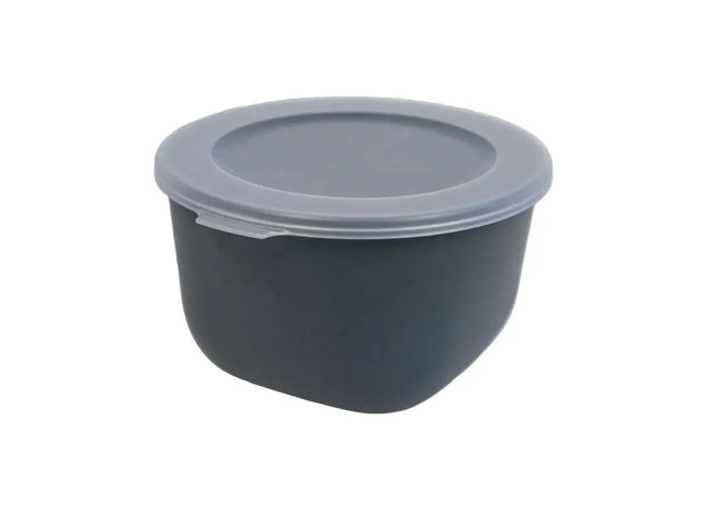 CONNECT BOX 1 - Nature Ash Grey, 1L Box mit Durchsichtigem Deckel, Vielseitige Aufbewahrungsbox TK Gruppe® Grosshandel 