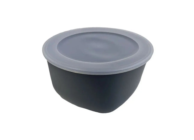 CONNECT BOX 4 - Nature Ash Grey, 4L Box mit durchsichtigem Deckel, Praktische Stauraumbox TK Gruppe® Grosshandel 