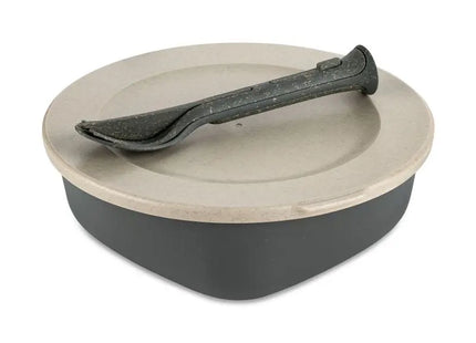 CONNECT BOX READY mit Besteckset - Nature Ash Grey, Vielseitiges Essensaufbewahrungsset TK Gruppe® Grosshandel 