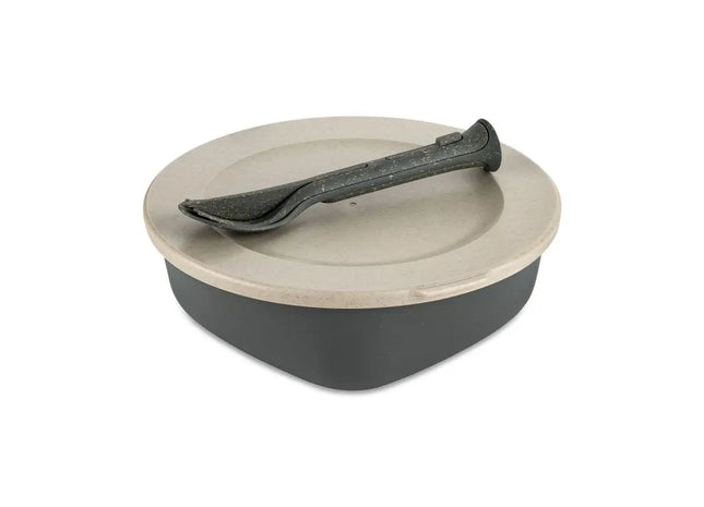 CONNECT BOX READY mit Besteckset - Nature Ash Grey, Vielseitiges Essensaufbewahrungsset TK Gruppe® Grosshandel 