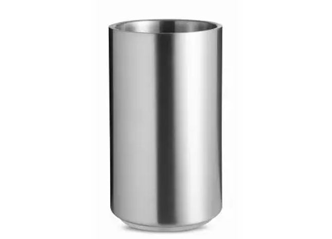 COOLIO Flaschenkühler – Modernes Mattsilber TK Gruppe® Grosshandel 