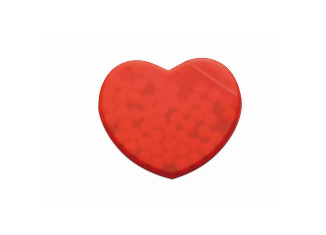 CORAMINT Pfefferminzspender in Herzform - Frisches Rot TK Gruppe® Grosshandel 