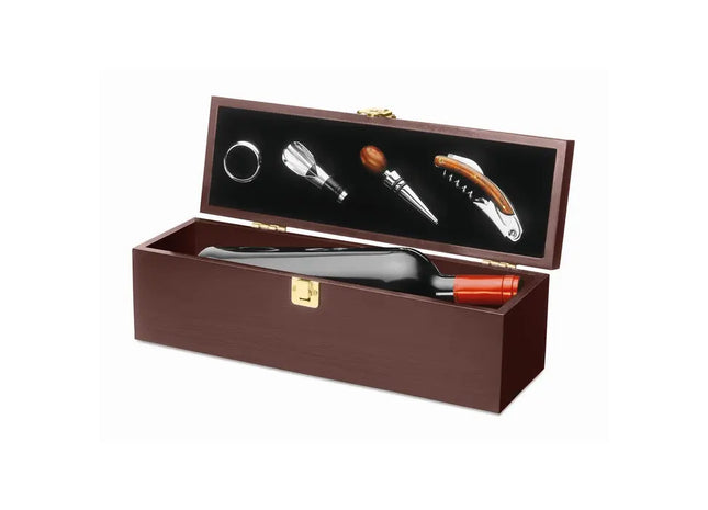 COSTIERES Holz-Weinset, Elegantes Accessoire für Weinkenner TK Gruppe® Grosshandel 