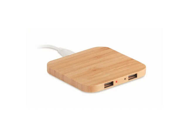 CUADRO Bambus Induktive Ladestation – Elegantes Wireless Charger aus Holz TK Gruppe® Grosshandel 